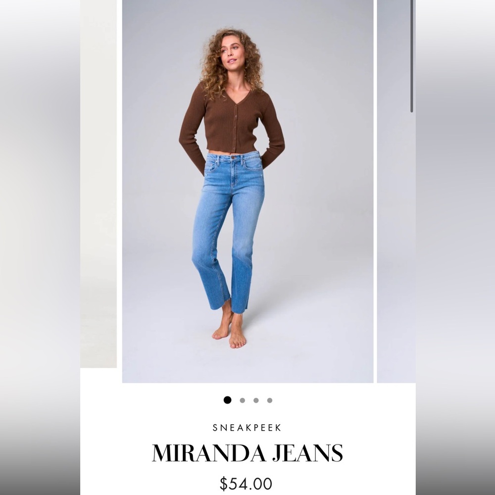 Sneak Peek Miranda Jeans NWT